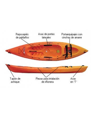 Kayak Autovaciables Ocean Kayak Venus...