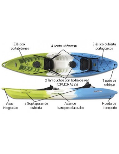 Kayak Autovaciables Feelfree PACK Gemini