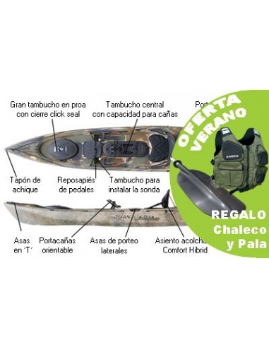 Kayak de Pesca Ocean Kayak Trident 13...
