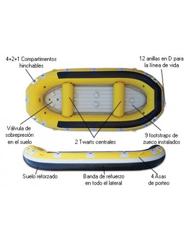 Kayak de Rafting Hidrospedd y Rescate...