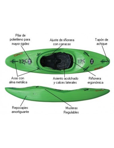Kayak de Aguas Bravas y Surf Exo XT...