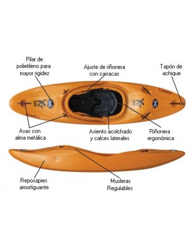Kayak de Aguas Bravas y Surf Exo XT...