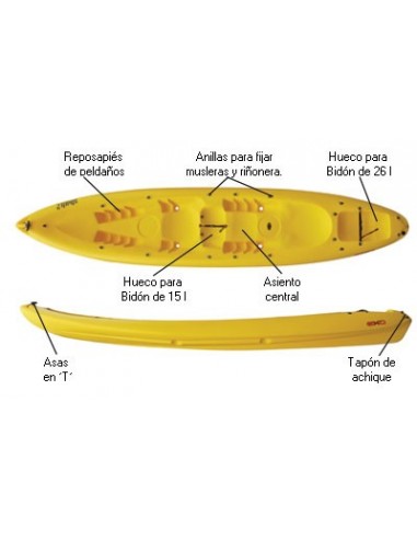 Kayak Autovaciables Exo Shark 2