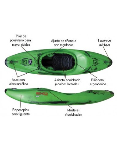 Kayak de Aguas Bravas y Surf Exo XT...