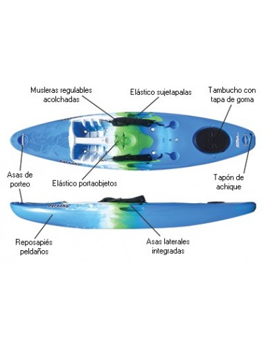 Kayak de Aguas Bravas y Surf Pyranha...