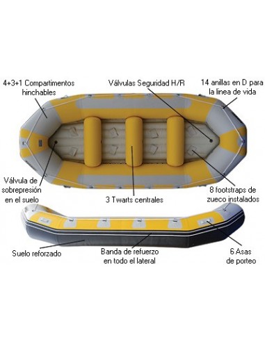 Kayak de Rafting Hidrospedd y Rescate...
