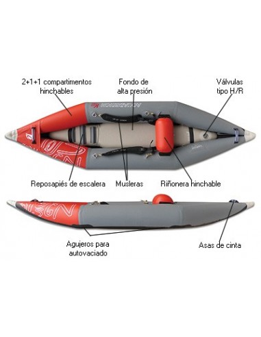Kayak de Rafting Hidrospedd y Rescate...