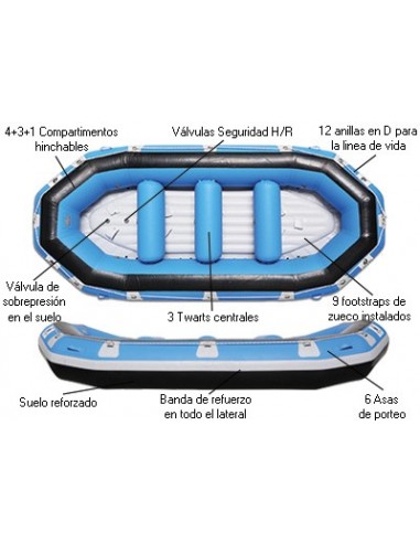Kayak de Rafting Hidrospedd y Rescate...
