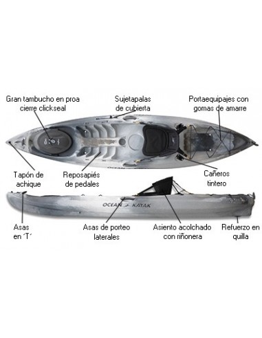 Kayak de Pesca Ocean Kayak Caper Pesca