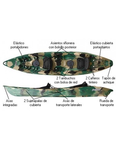 Kayak de Pesca Feelfree Gemini Pesca