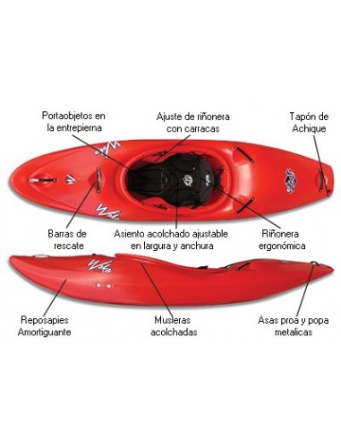 Kayak de Aguas Bravas y Surf Waka...